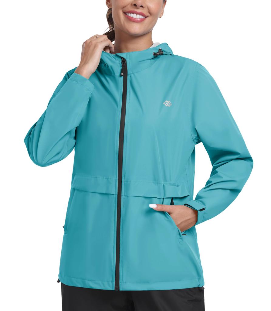 MoFiz Rain Cycling Plus Perfect for Outdoor and Rainy Lightweight Workwear Women's Jacket, Raincoat, Sizes, Water-Repellent, Breathable, Windproof,