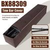 Brown PU Leather Trailer Hitch Cover Storage Bag BX88309, 1pc