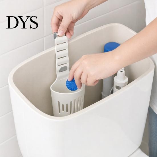 Plastic Bleach Tablet Dispenser Toilet Tank Holder, Adjustable Hanging Controlled Dispenser, with Rustproof Release Holder Hook, Basket Carrier