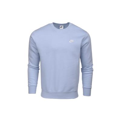 Nike Sportswear Club Fleece Embroidered Logo Crew Neck Sweatshirt Men Tops Light-Blue BV2662-548