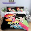 Poszewka na kołdrę i poszewki na poduszki z motywem Powerpuff Girls, Pościel dla fanów Powerpuff Girls, Idealny prezent.chl