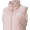 Puma Sports Lifestyle Series Solid Color Printed Logo Zipper Stand Collar Warm Vest Women vest Pink 587649-36