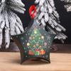 10 Stück, Weihnachtsverpackungsbox in Sternform, Verpackungsbox für Süßigkeiten und Schokolade, Geschenkverpackungsbox zur Dekoration, Keksdose, Weihnachtsfeierbedarf