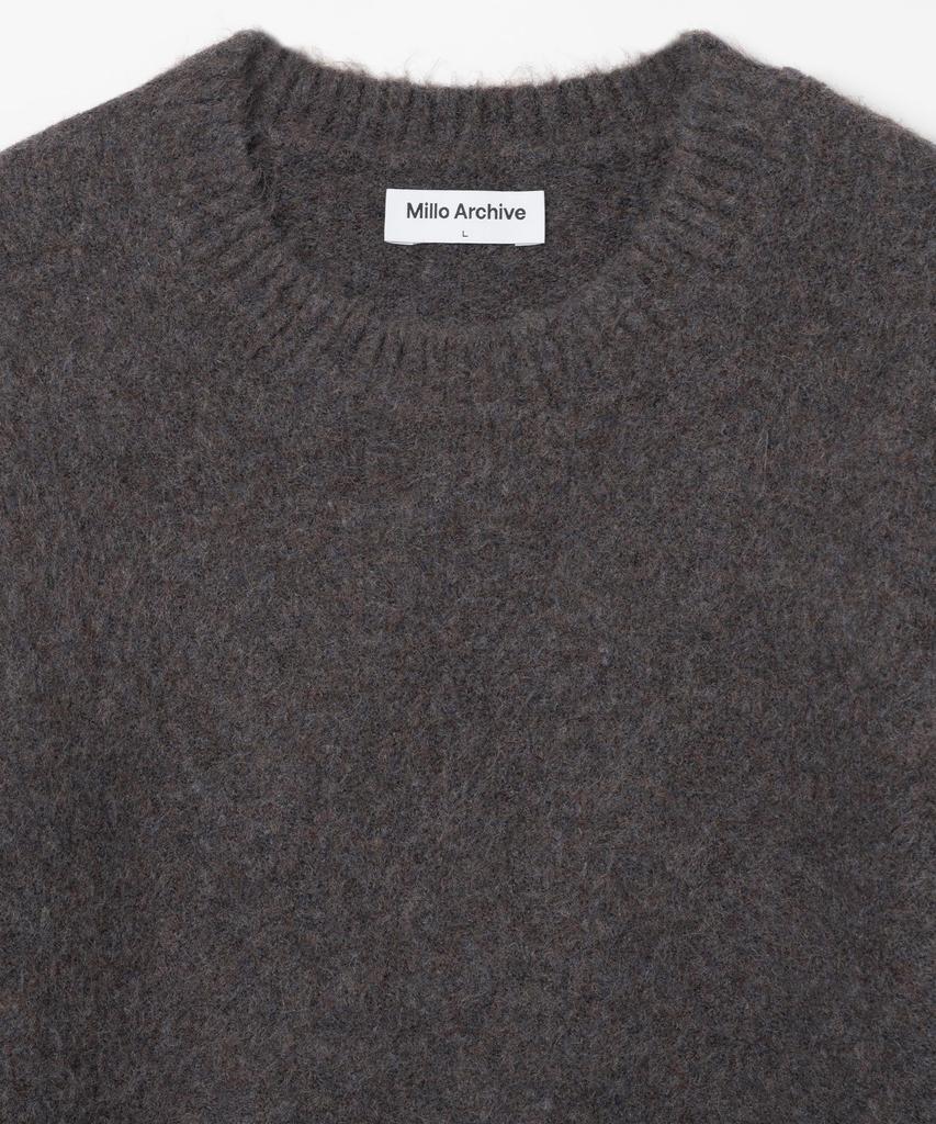 MILLO ARCHIVE Crop Silhouette Knit [Melange Purple] (Type A)