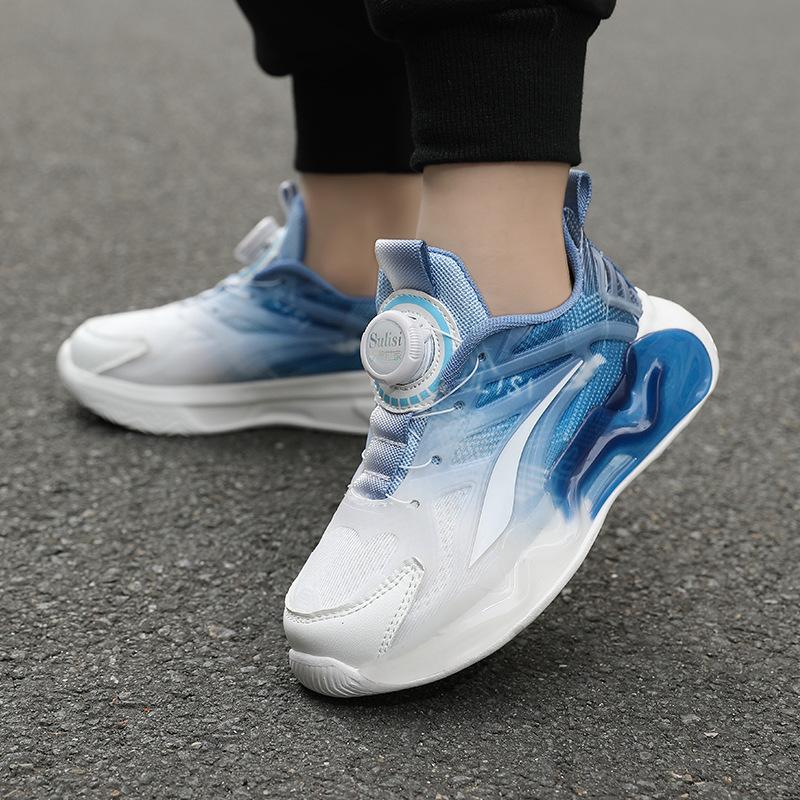 2025 New Spring Children's Boys' Shoes Sneakers Mesh Lightweight Boys' Older Children's Lightweight Student Running Shoes