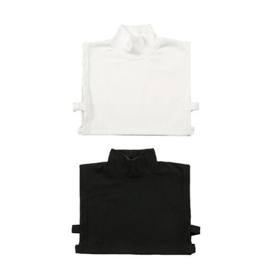 Collo Dolcevita Finto Elegante Monocolore Staccabile Maglia a Collo Alto Pullover Elastico Mezza Maglia per Donne Layering