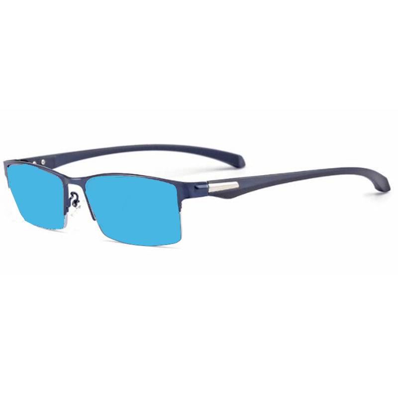 Men Half Metal Frame Photochromic Myopia Eyeglasses Women Chameleon Sun Prescription Glasses -0.5 -0.75 -1.0 -2 To -6