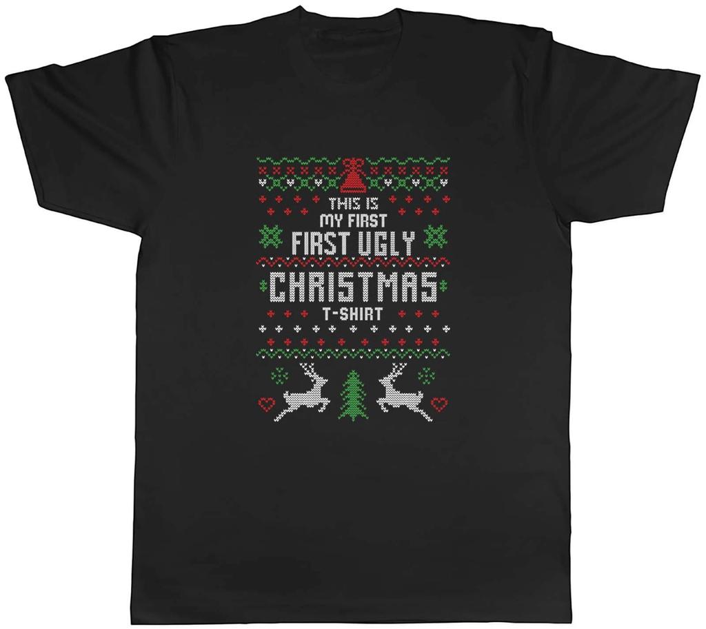 This Is My First Ugly T-shirt Christmas Mens Unisex T-Shirt Tee Gift