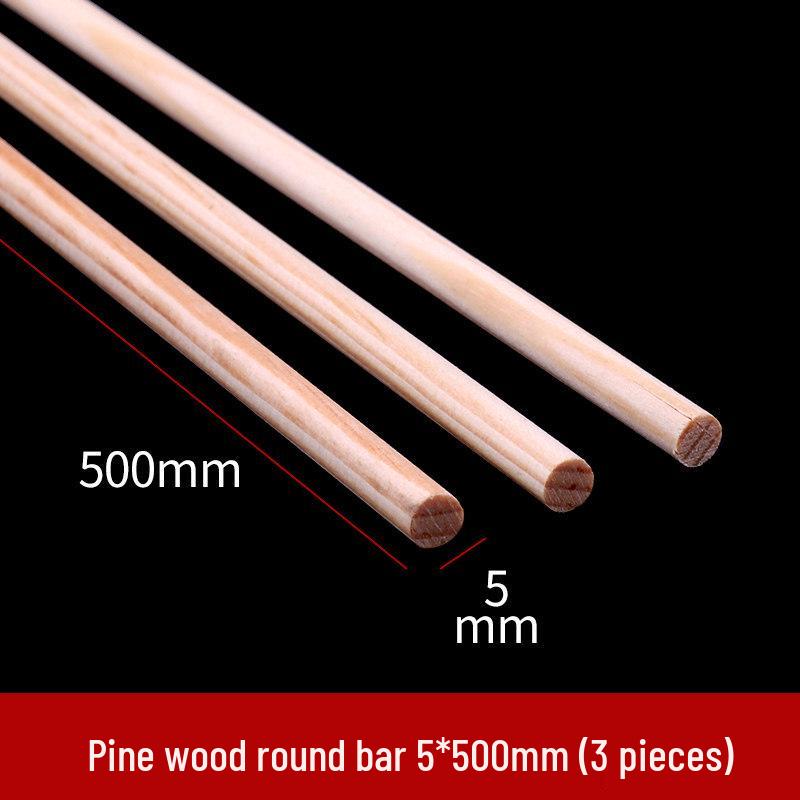 Round Pine Wood Stick for DIY Crafts and Models