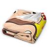 Curious George Funny Cartoon Flannel Blanket Monkey Awesome Throw Blankets for Home 125*100cm Quilt,