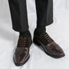 Herren Brogues Derbys Formelle Business Lederschuhe Herren Retro Stil Smoking Hochzeit Klassische Kleiderschuhe Übergröße