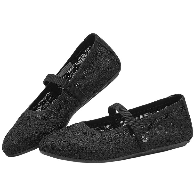 Skechers Women s Slip-On Casual Flats 158995 US 7.5 чёрный