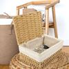Hand Woven Laundry Hamper Bohemia Storage Basket Rustic Wicker Storage Baskets  Desk Decoration