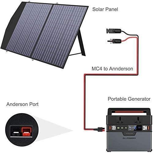 ALLPOWERS vers Anderson Power Pole Adaptateur Connecteur de câble de panneau solaire mâle et femelle Compatible120