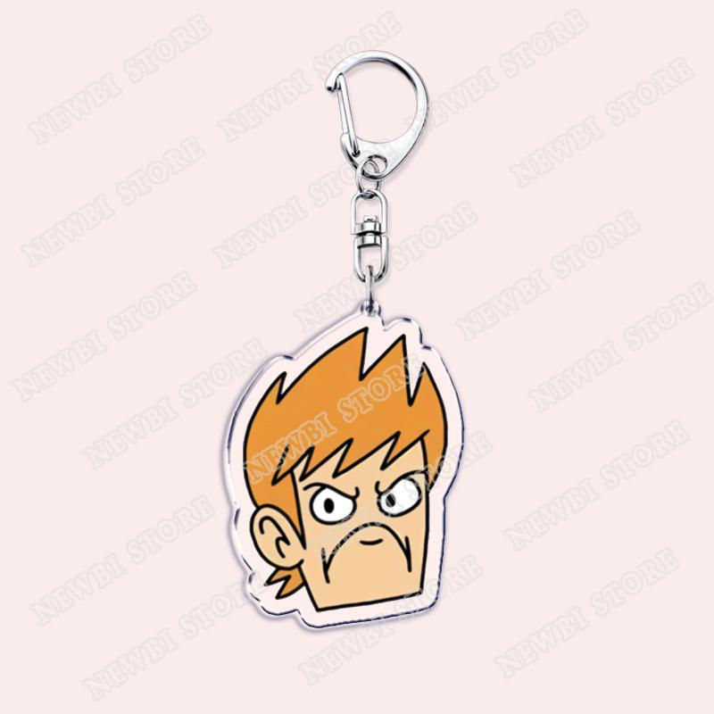 Popular Eddsworld Tord Keychains for Accessories Bag  Anime Comic Ringo Edds Meme Keyrings Jewelry Gamers Fans Friends Gifts