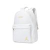 Jordan PU With Leather Backpack Regular Unisex White Gold