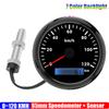 7 Color Backlight Analog Pulse Signal 85mm Speedometer Gauge with Holzer Sensor M16X1.5 30KMH,60KMH,120kmh,200KMH Speedometer