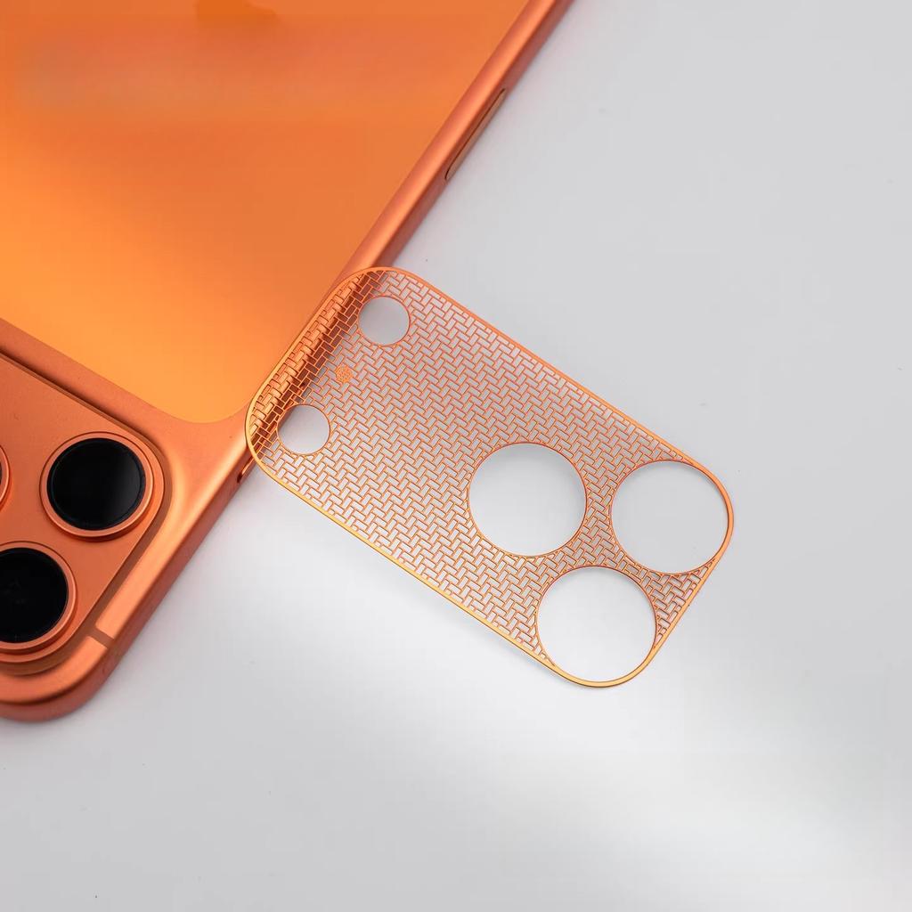 Ultra-thin Slim Invisible Full-cover Integrated Dustproof Net for IPhone 17Pro Max17Pro Mesh Heat-dissipation Metal Base Sticker