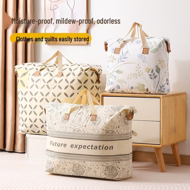 Waterproof Cotton Quilt and Clothes Storage Bags, Moisture-Proof Luggage for Moving and Packing