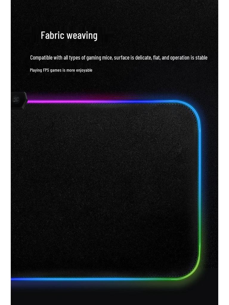 RGB LED Gaming Mouse Pad - Luminous Esports Office Accessory