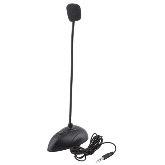 Wired Base Desktop Microphone Mobile Phone Karaoke Gaming Meeting Mic for PC