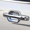 Car Decoration Door Bowl Handle Cover For Mitsubishi Pajero V60 V70 V73 V75 1999-2006 Carbon Fiber Chrome Silver Glossy Black
