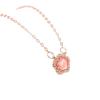 Damen Kirschblüte Rosenquarz Schlüsselbein Kette - Frühling/Sommer Süß & Lieblich Stil Schmuck