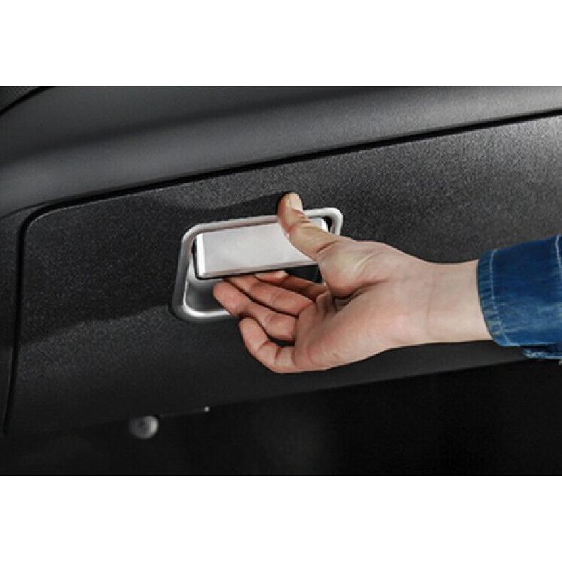 Co-Pilot Storage Box Handle Sticker Trim For Chevrolet Equinox 18-21 Silver ABS
