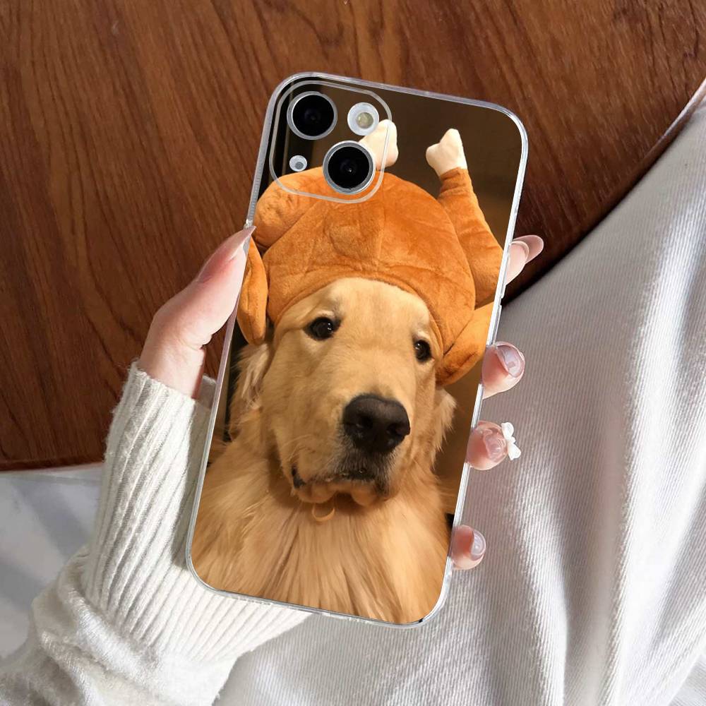 Funny Dog Cover Phone Case For iPhone 17 16 15 14 13 12 11 Pro Max Plus Mini Clear Soft Shell Thin Tpu