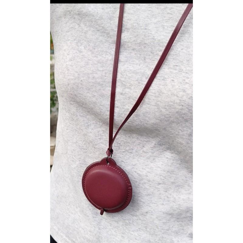 Compact Retractable Tape Measure With PU Leather Case Keychain Mini Soft Measuring Tool Tailoring Sewing Crafts