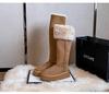 Qian Songyi Has the Same Long Snow Boots for Women's Winter Velvet and Thicker 2025 New Platform Cotton Shoes But Knee Boots
