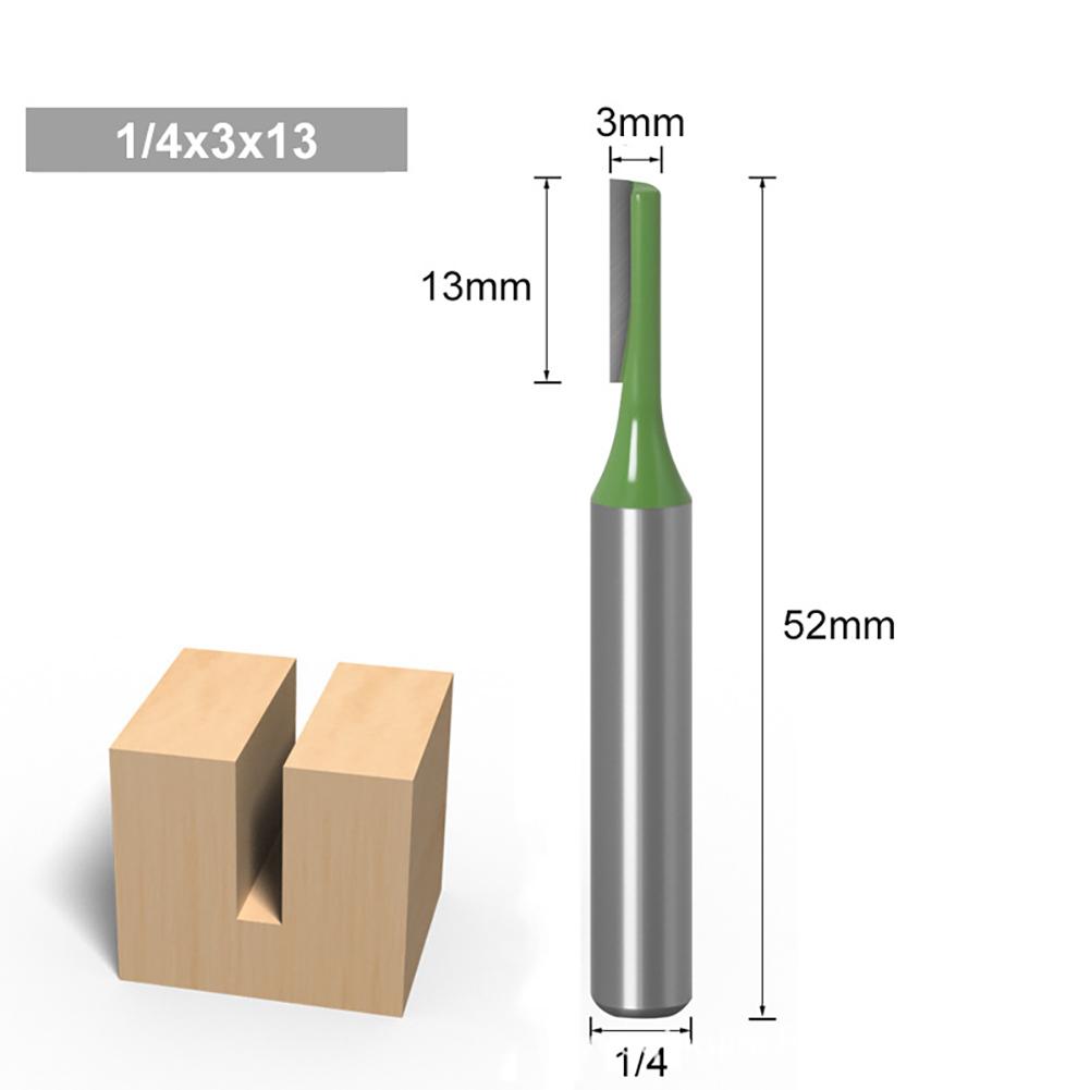 7Pcs 2Flute Clean Straight Bit Woodworking Tools Router Bit Set For Wood Tungsten Carbide Endmill Milling Cutter 1/4" 6mm Shank