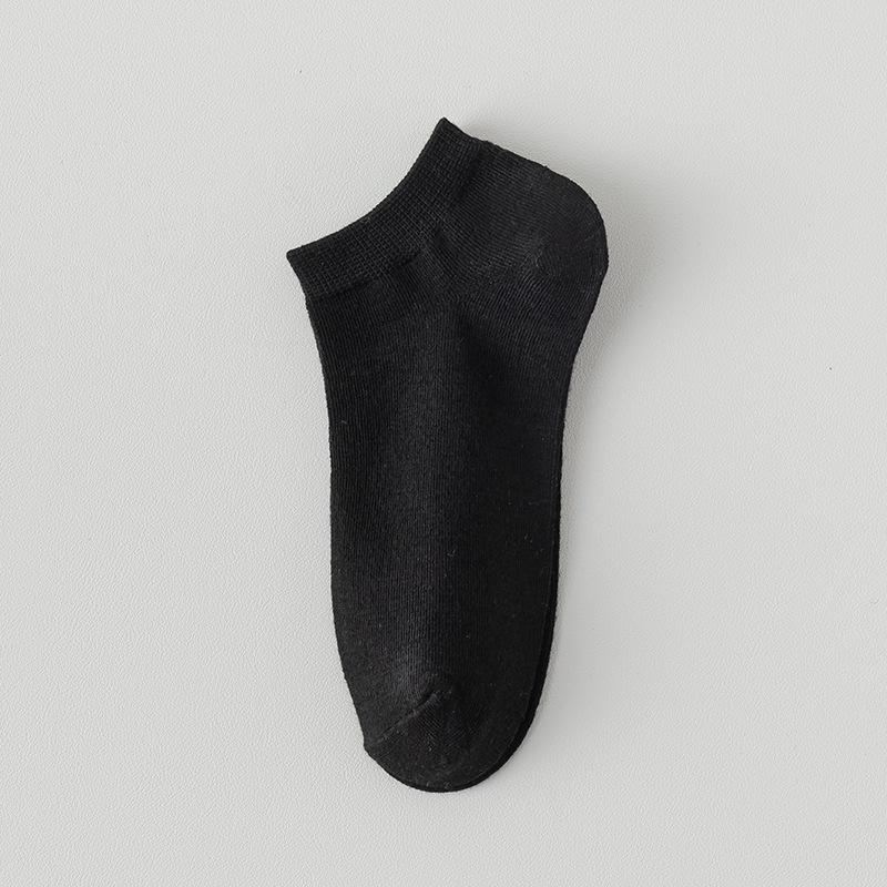 Women's Socks, Summer Thin, Casual, Shallow Breathable Socks, Summer Black and White Women's Boat Socks