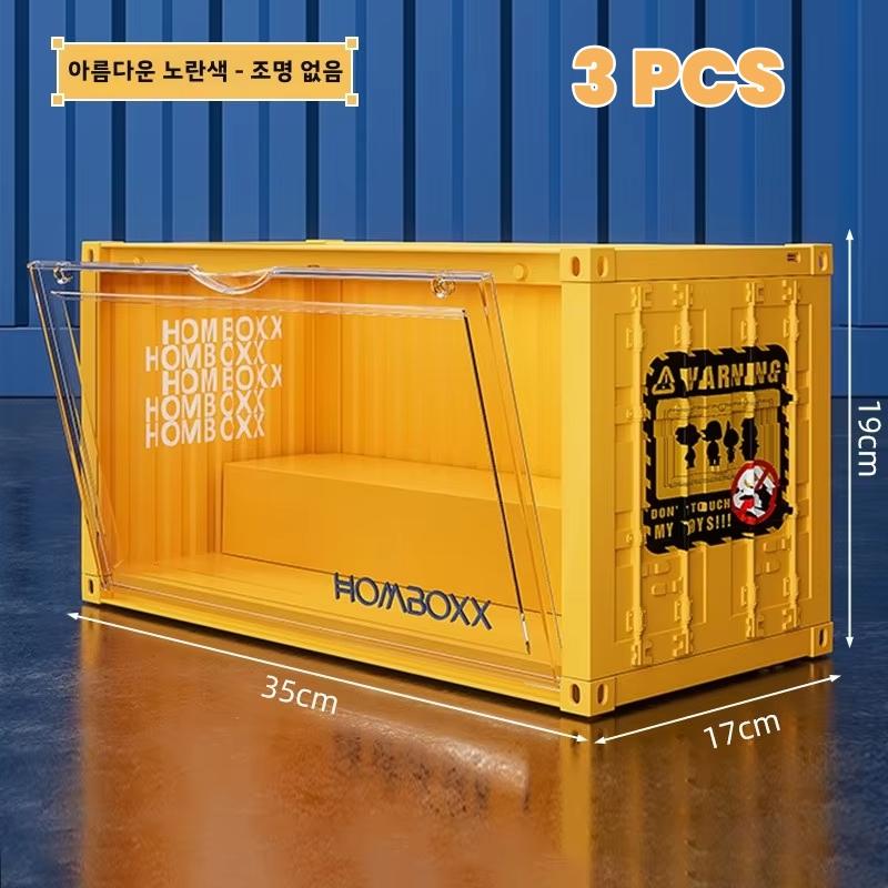 Illuminated Container Blind Box Organizer Dustproof Toys Display Box Nendoroid Magnetic Display Stand Collectibles Display