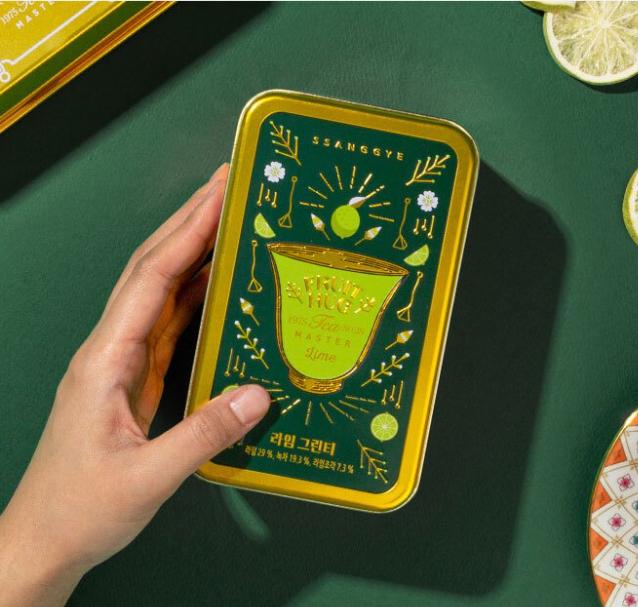 Ssanggye Fruit Hug Lime Green Tea Can 340ml