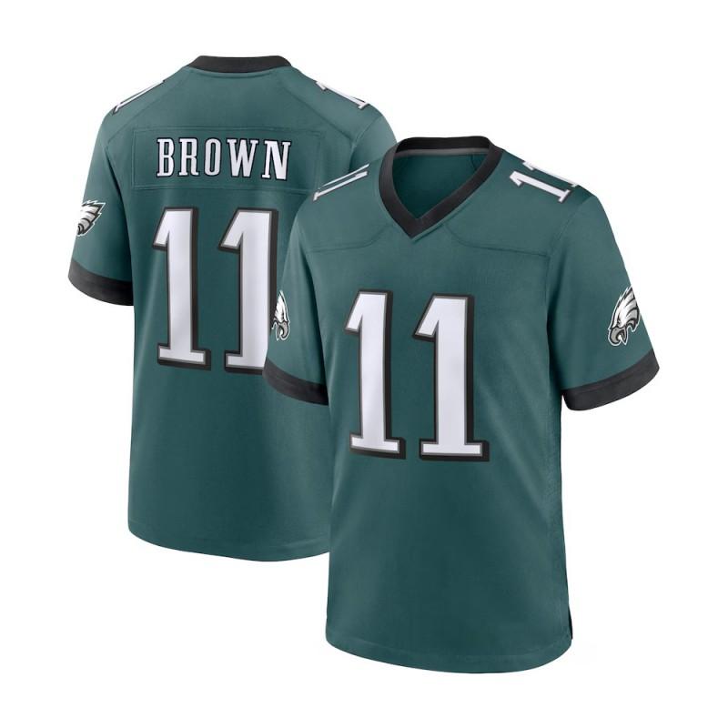 Philadelphia Eagles NFL Football Jersey Jalen Hurts 1 Saquon Barkley 26 Embroidered Team Sportswear Men