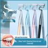 Hanniya S-Shaped Vertical Toothbrush for Adults with Soft Bristles for Interdental Cleaning, Tongue Coating Removal, and Gum Massage.