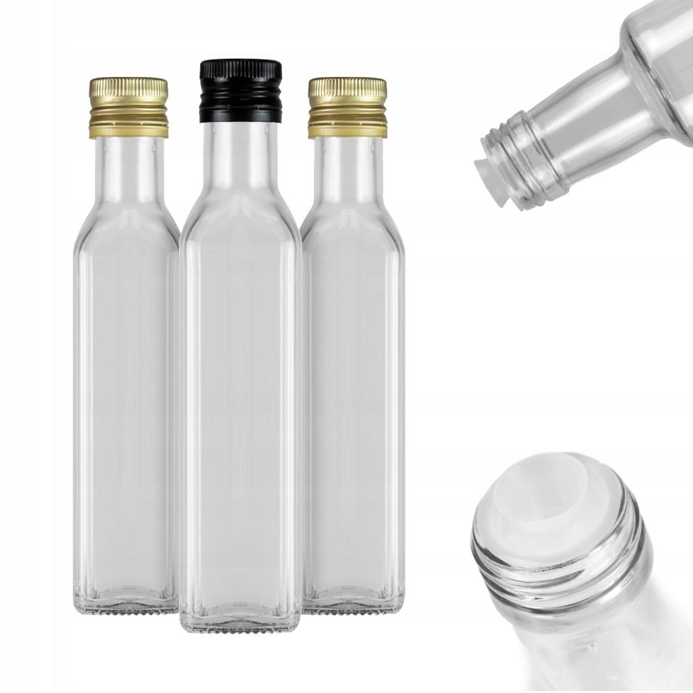 Bimberek Marasca - Glazen Fles - 250ml - Voor Olijfolie en Wijn - Met Doseertuit