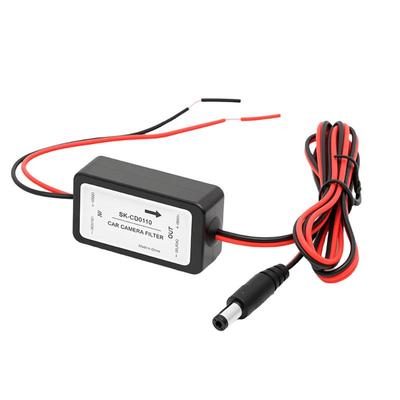 12V DC Power Relay Capacitor Filter Connector Car Rear View Rectifier For Backup Auto Car Camera Filter Solve Ripple Splash