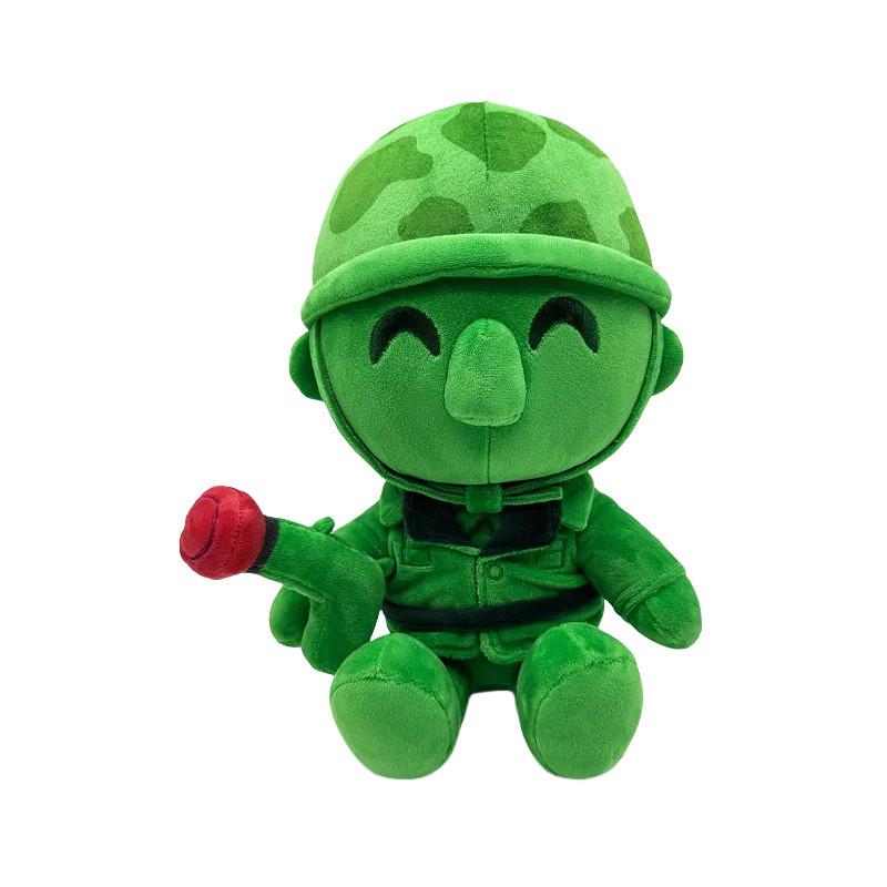 

Mini Royale Plush Green Warrior Toy With Soft Short Plush For Gaming Fans