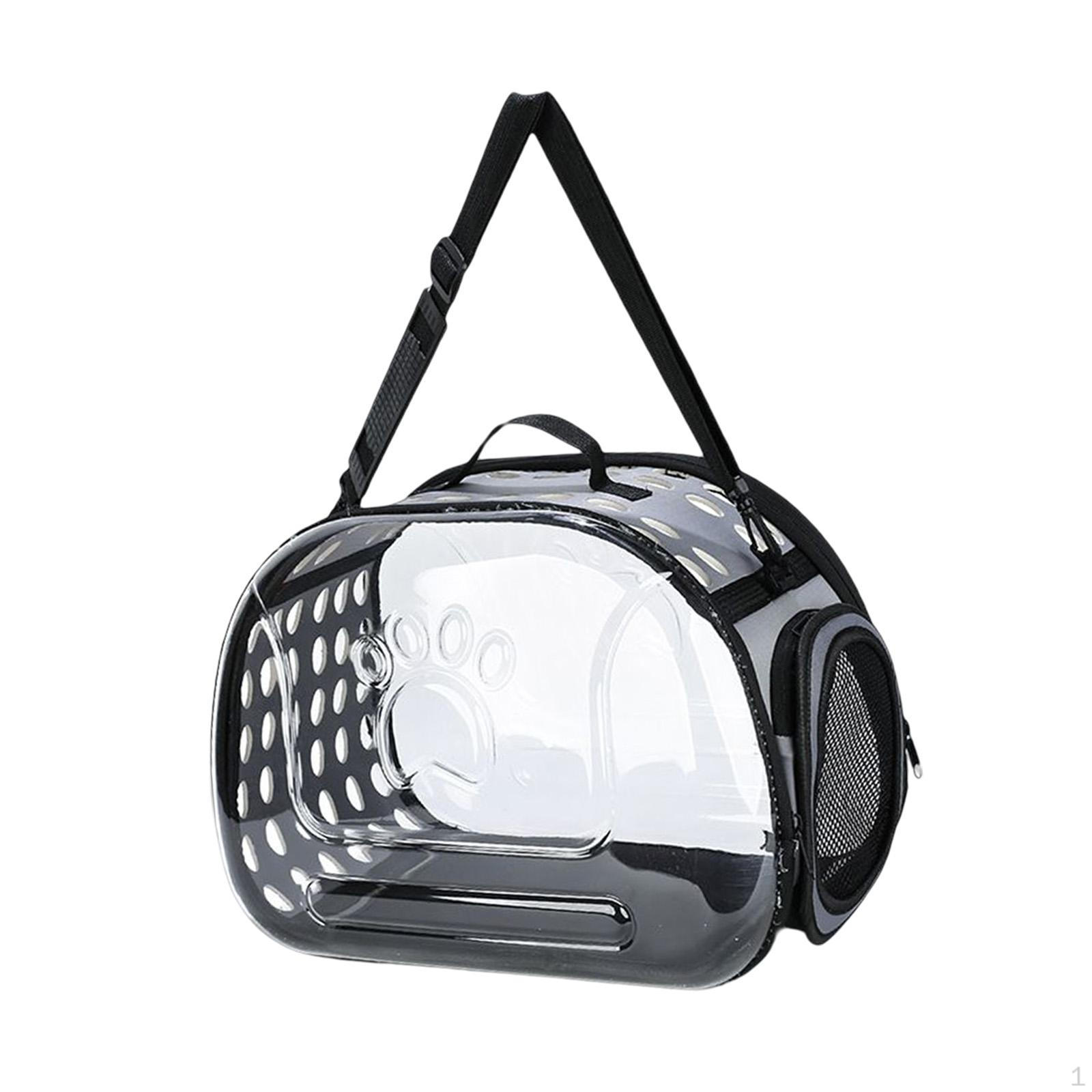 Airline Approved Pet Carrier for Cats And Small Dogs, Clear Transport Bag 42cmx26cmx35cm