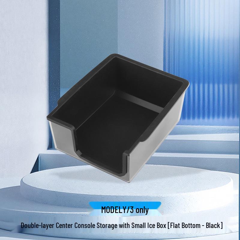 Tesla Model 3/Y Console Storage Organizer Silicone Double-Layer Box