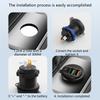 Double PD QC3.0 Car Power Outlet Adapter 4 USB Ports 83W Output Plastic Adapter Suitable for Trucks Boats Motorcycles
