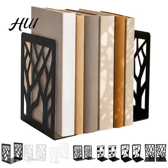 Stable Bookends 1 Pair Tree of Life Decorative for Shelves, Heavy Duty Bookshelf Non-slip Organizer, Hollow Book Holder Stoppers Desk, Office Library