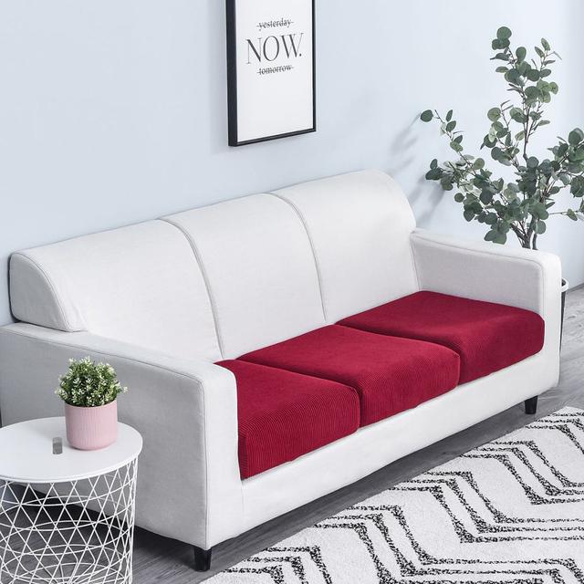 Airldianer Jacquard Stretch Sofa Seat Cushion Cover Anti -Dirty Removable And Washable Sofa Protective Cover Easy Installation