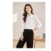 2026 Spring and Autumn New Women's Casual Solid Color Simple Long Sleeve Shirt Top