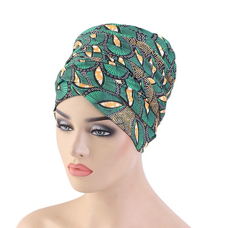 New Women African Print Turban Soft Headwraps Headband Long Hair Head Wrap Scarf Tie Head Scarf Bandanas Hair Accessories