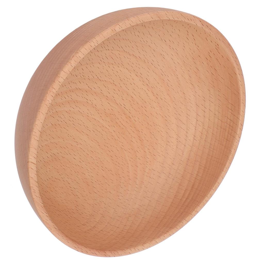 Round Wooden for serving Bowl Stain Resistant Fruit Salad Bowl for Cafe for restaurant Ligneous Crafts