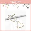 Shaped Fashionable Heart Alloy Earrings For Women Minimalist Street Design Chic