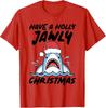 Habt Ein Frohes Jawly Weihnachten Xmas Hai Lustiges T-Shirt